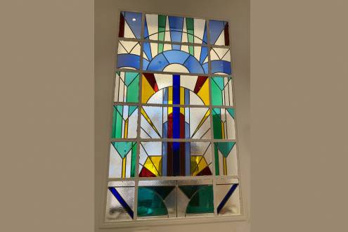 Original secular stained glass